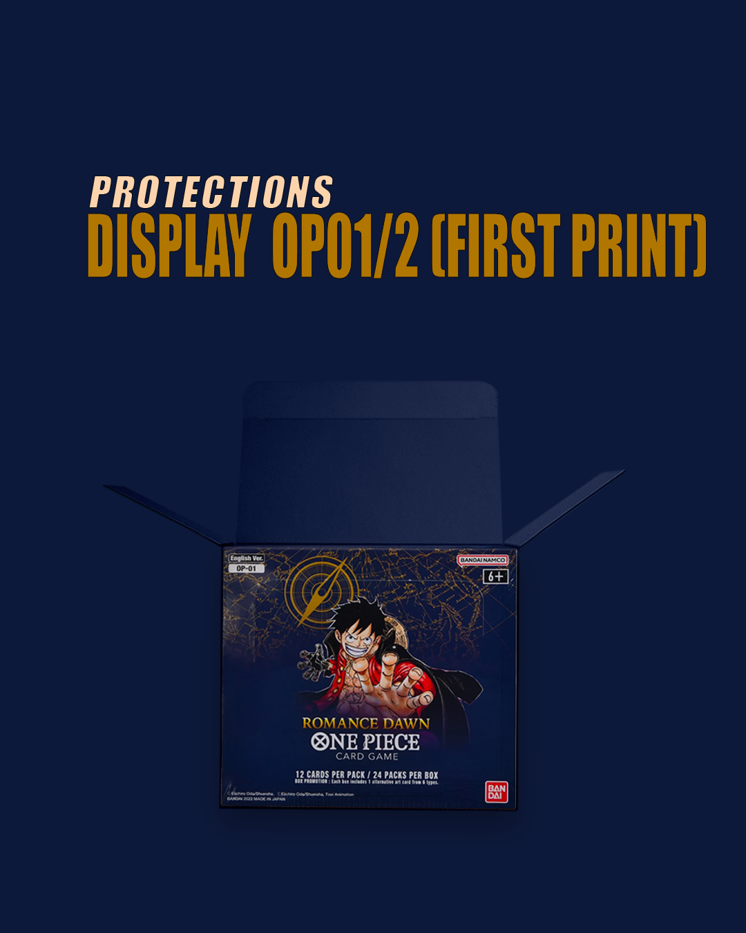 One Piece / Protection Souple pour Display OP01/2 (First Print)