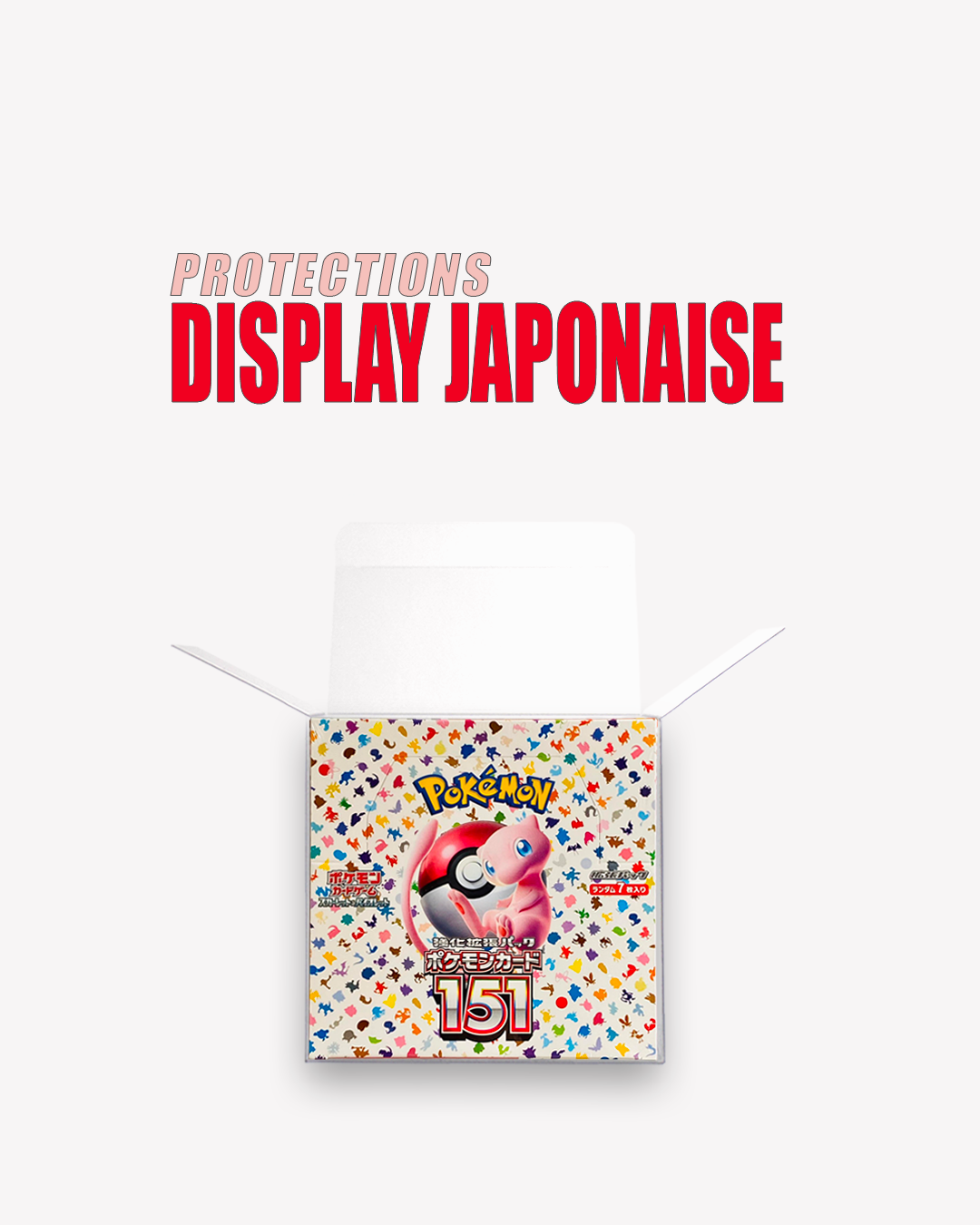 Pokémon / Protection Souple pour Display Japonaise
