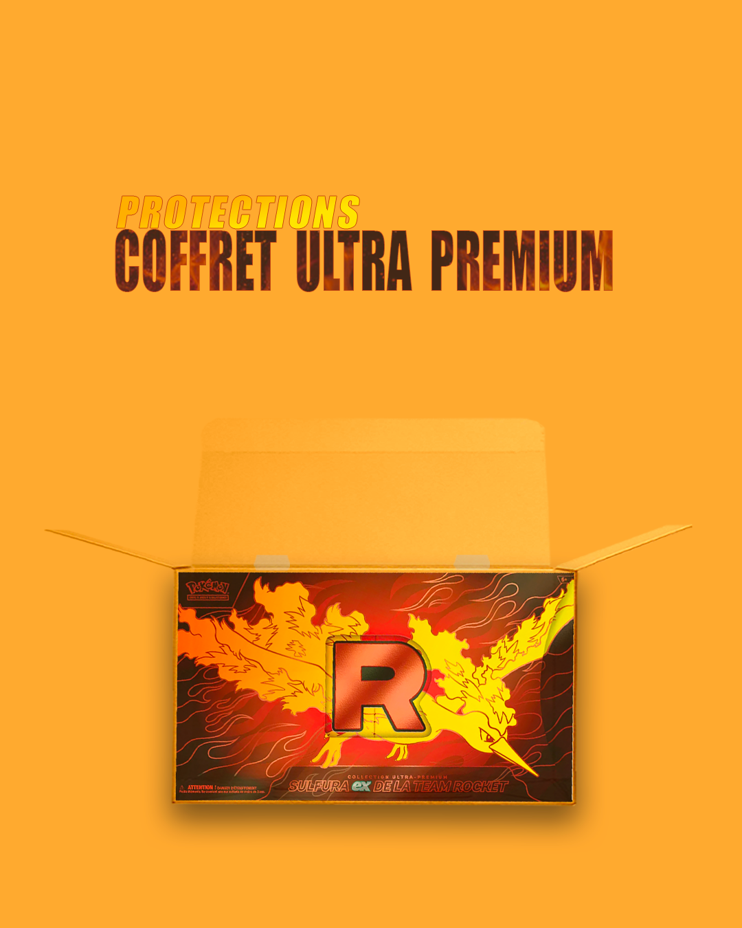Pokémon / Protection Souple pour UPC Sulfura X • UPC Amphinobi Ex